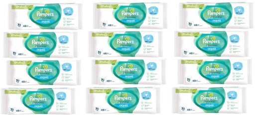 ВЛАЖНЫЕ САЛФЕТКИ PAMPERS HARMONIE AQUA 12 x 48 шт.