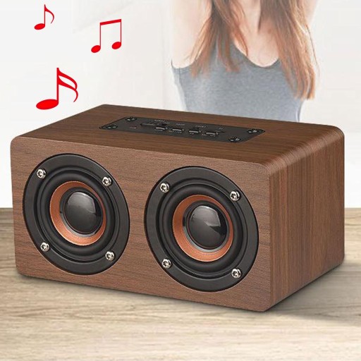 Портативная деревянная акустическая система Soundbar коричневого цвета