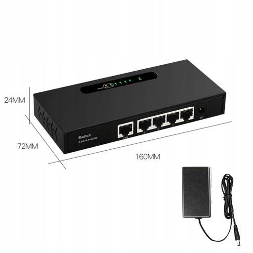 5-портовый коммутатор Gigabit Ethernet 2,5G Plus