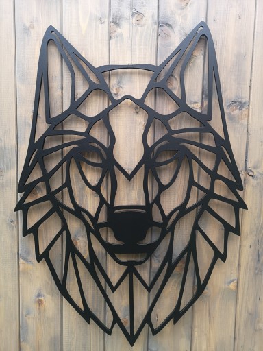 WILK 50cm 6mm geometryczny DEKORACJA ŚCIENNA panel ażurowy SOLIDNY wilczur