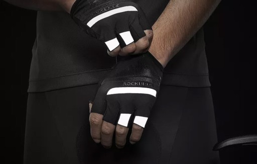 ROCKBROS WYTRZYMAŁE RĘKAWICZKI ROWEROWE KOLARSKIE ODBLASKI SPORTOWE GLOVES
