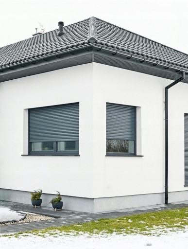 Zewnętrzna roleta aluminiowa na wymiar - CLICKY - kolor jednolity 110x110cm