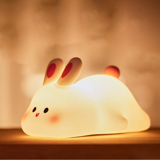 Силиконовый ночник Big Face Rabbit Tap, заряжаемый через USB