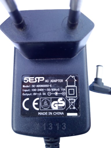 ORYGINALNY ZASILACZ CANAL+ dekoder DSB-4300 typ: F18W17-120150SPAV 12V 1,5A