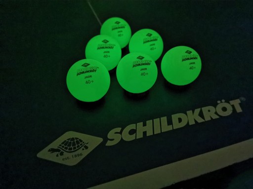 МЯЧИ ДЛЯ НАСТОЛЬНОГО ТЕННИСА JADE 40 GLOW INTHEDARK FLOWER ШАРИКИ 6 ШТ.