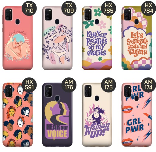 ETUI DO SAMSUNG GALAXY M21 WZORY SIŁA KOBIET GIRL POWER FEMINIZM OBUDOWA