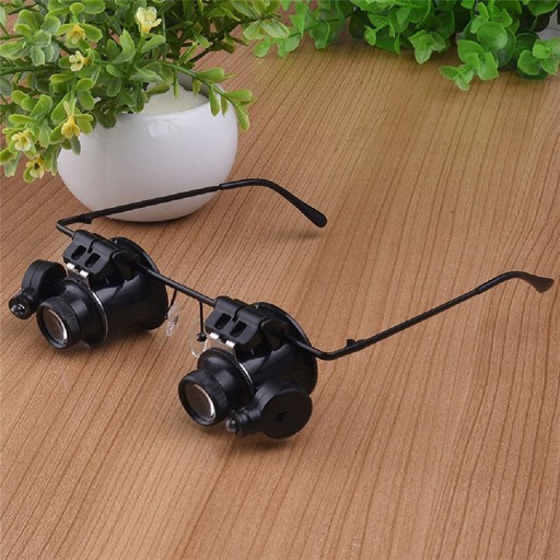 20X Magnifying Glasses Head Loupe with LED Light