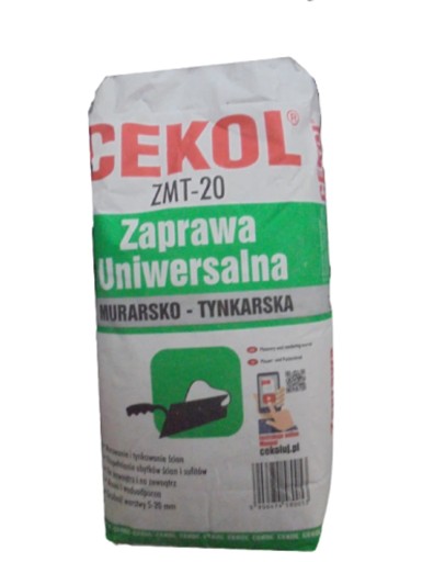 CEKOL ШТУКАТУРНЫЙ РАСТВОР 5кг ZMT-20