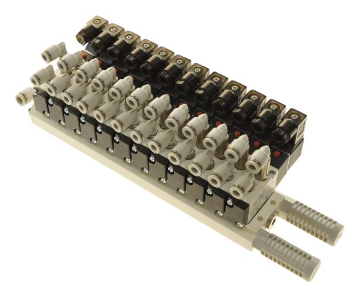 Wyspa 12 zaworowa AIRTAC Seria 100 5/2 - 1/8 - 12 V - 24V - 230 V