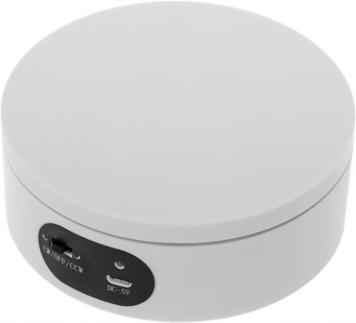 EKSPOZYTOR STOJAK OBROTOWY PANELE BIAŁY 360°-12cm