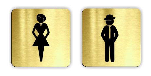 TABLICZKA na drzwi toaleta toilet WC TAŚMA R 75 mm