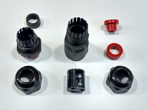 Złączka WODOODPORNA HERMETYCZNA mufa kablowa 3piny IP68 złącze 3x1,5mm2