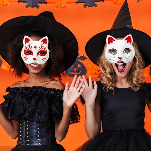 10 × маска для лица Therian Halloween Cat, сделай сам, лучшее качество