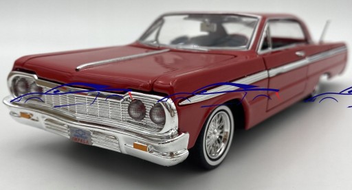 Chevrolet Impala красный 1964 1:24 Motormax 73259