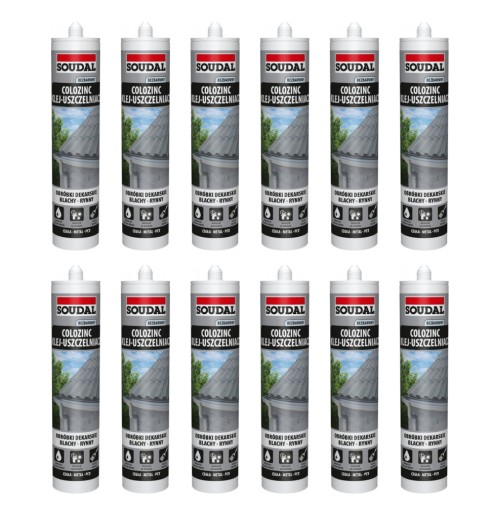 COLOZINC SOUDAL SHEET КЛЕЙ ПРОЗРАЧНЫЙ 12 ШТ.