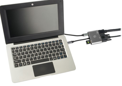 КОНЦЕНТР USB-C АДАПТЕР HDMI 4k VGA USB 3.0 PD