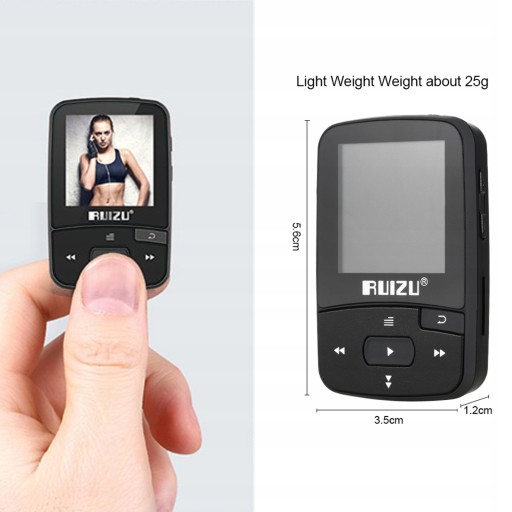 RUIZU X50 8 ГБ 1,5 дюйма MP3 MP4 Hi-Fi-плеер