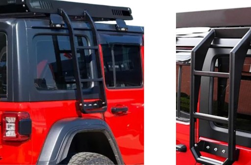Jeep Wrangler JL Алюминиевая боковая лестница - лестница 4x4 - легкая, прочная