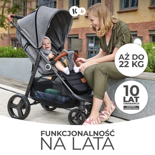 Легкая коляска GRANDE PLUS от Kinderkraft.