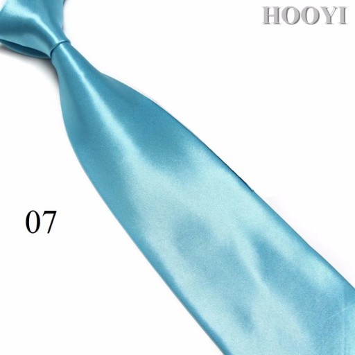 HOOYI 2019 модные однотонные мужские галстуки из желтого золота, широкий галстук
