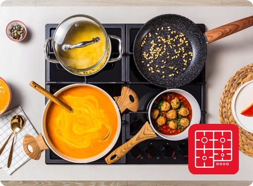Amica Set Духовка Варочная панель Микроволновая вытяжка