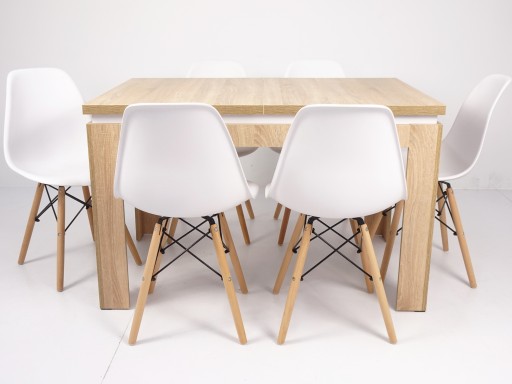 Скандинавский комплект SONOMA TABLE и 6 стульев КУХНЯ
