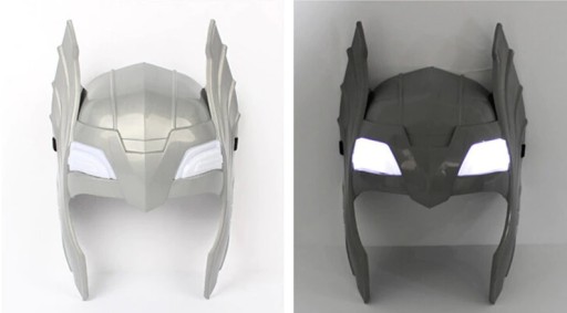 МАСКА ТОРА СВЕТЯЩАЯСЯ СВЕТОДИОДНАЯ СУПЕРГЕРОЙ