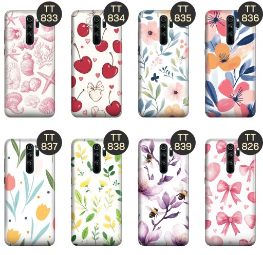 ETUI DO XIAOMI REDMI NOTE 8 PRO WZORY WIOSNA KWIATY ROŚLINY OBUDOWA CASE