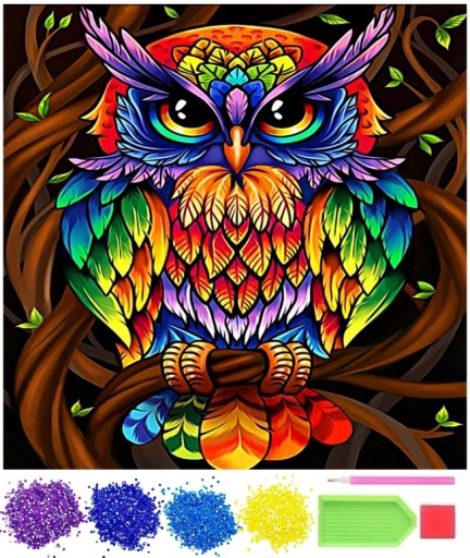 Diamond Emelcodery Diamond Mosaic 5D OWL
