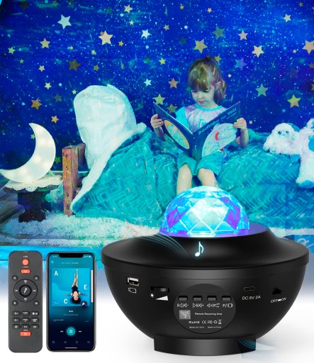 ЗВЕЗДНЫЙ ПРОЕКТОР СВЕТОДИОДНАЯ НОЧНАЯ ЛАМПА НЕБО ПРОЕКТОР BLUETOOTH ДИНАМИК + ПУЛЬТ ДИСТАНЦИОННОГО УПРАВЛЕНИЯ
