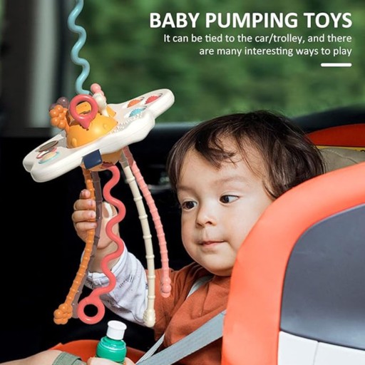 WOOPIE BABY Zabawka Sensoryczna Montessori Gryzak Grzechotka Wielofunkcyjny