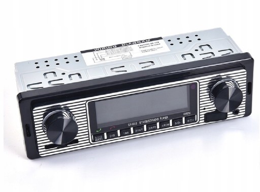АВТОМОБИЛЬНОЕ РАДИО В СТИЛЕ РЕТРО BLUETOOTH USB МИКРОФОН