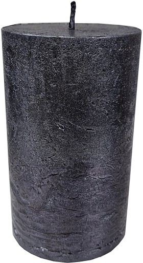 ŚWIECA ozdobna RUSTIC CZARNA ARTMAN 11cm ŚWIECZKA