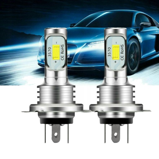 2x светодиодные ЛАМПОЧКИ H4 CSP 400% ОДОБРЕНИЕ E11 8000 лм Yamaha Honda BMW