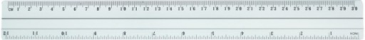 Linijka 30cm GRAND aluminiowa