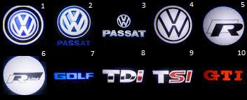 Светодиодный проектор логотипа VW PASSAT B5 FL PHAETON TOUAREG