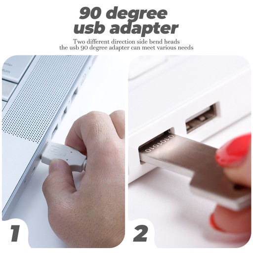 2шт USB-адаптер 90 градусов USB-адаптер USB-адаптер 30 градусов
