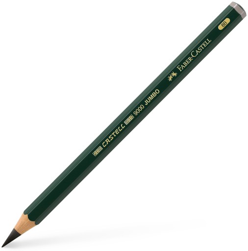 FABER CASTELL THICK графитовый деревянный карандаш для рисования 9000 Jumbo 8B