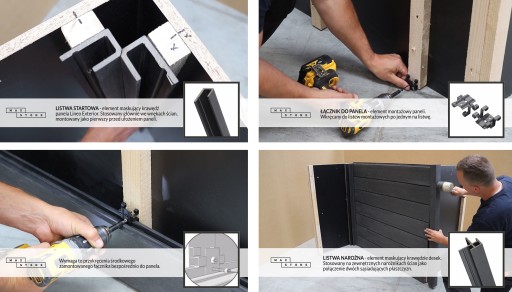 Фасадная панель Доска ДПК LINEO EXTERIOR BOARD - ТИК - 290x16,8 см 4 шт.