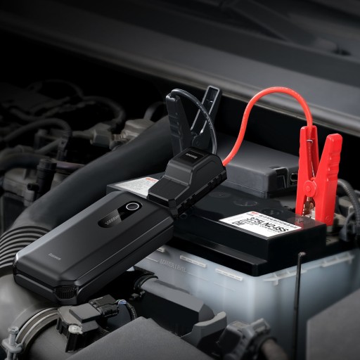 АВТОМОБИЛЬНЫЙ СТАРТЕР BASEUS POWER BANK УСИЛИТЕЛЬ ЗАПУСКА ФОНАРЬ 1000А + ЗАЖИМЫ