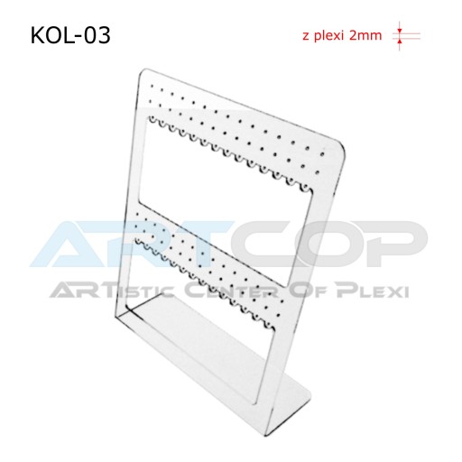 Подставка большая Дисплей для сережек из оргстекла PLEXI