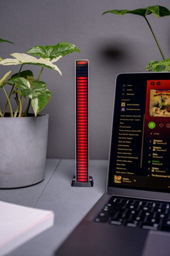 Эквалайзер RGB Redleaf 40LED - серебристый