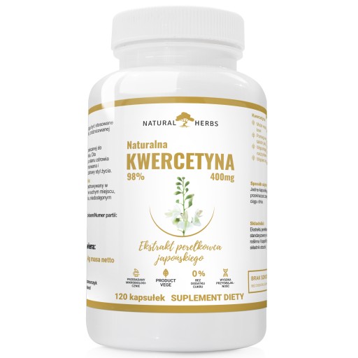 KWERCETYNA 400mg PEREŁKOWIEC JAPOŃSKI 3x120 kaps