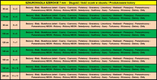 ЖЕЛТЫЕ ТУФЛИ ШИРИНОЙ 7 ММ ДЛЯ ПЕПЕГОВ 120 см