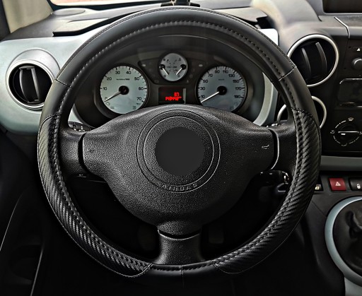 Pokrowiec na kierownice Opel Astra G H J K Corsa Meriva Mokka skóra karbon