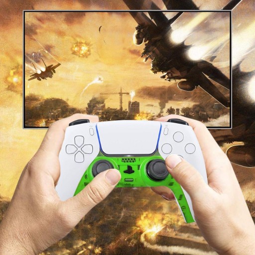 ЗЕЛЕНЫЙ ТР. ВСТАВКА ПЕРЕДНЕЙ ПАНЕЛИ ДЕКОР КОРПУСА PS5 PLAYSTATION 5