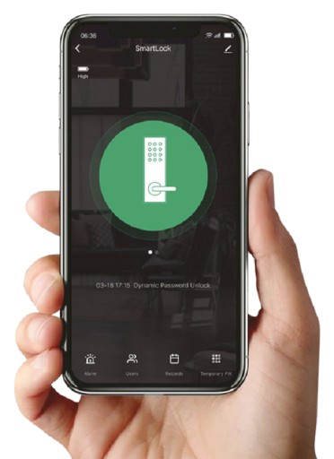 ЭЛЕКТРОННЫЙ ДВЕРНОЙ ЗАМОК, РУЧКА, КОД+RFID+ОТПЕЧАТКИ ПАЛЬЦЕВ TUYA SMART WIFI