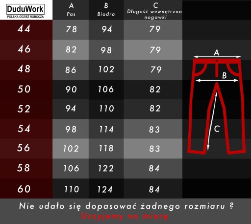 Рабочие брюки DuduWork, красные, длинный размер. 48