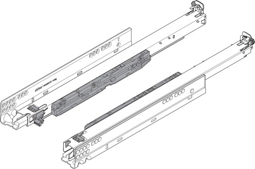 BLUM 760H5500S Направляющая Movento 550мм 40кг