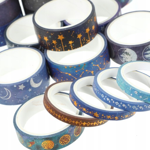 Наклейка для альбома Washi Tape Universe, 19 рулонов